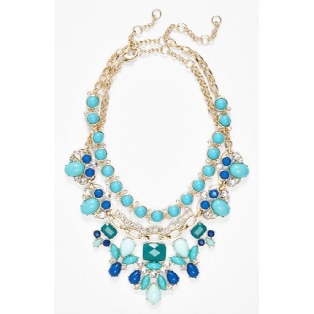 Lee by Lee Angel Women's Sky BLUE Capri Collar Necklace NWT 89.00
